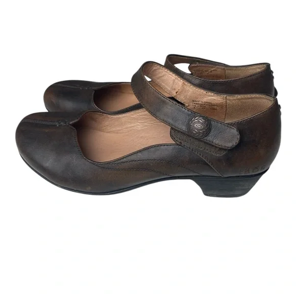 Taos Samba 2 Mary Janes Brown Size 8/39 - Picture 2 of 9